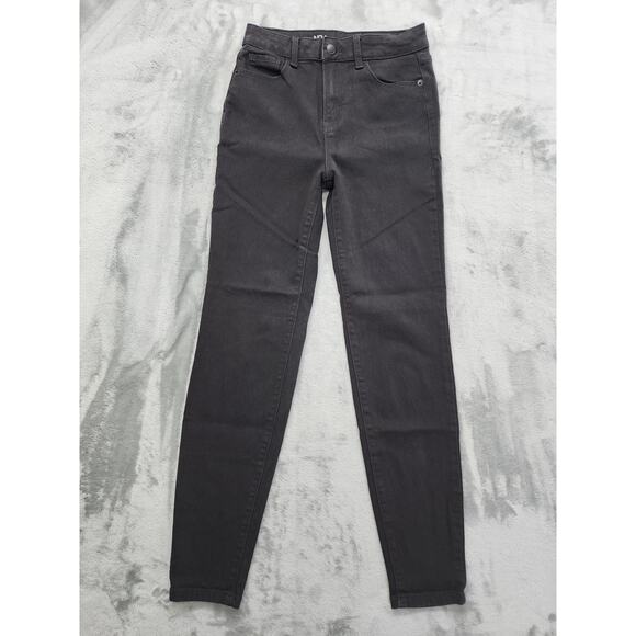 NOBO No Boundaries High Rise Skinny Jeans Size 3 Juniors Black Stretch Denim - Picture 1 of 12